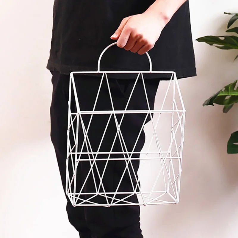 Nordic Minimalist Wrought Iron Desktop Storage Rack Metal Newspaper Magazine Storage Basket Sundries Storage Basket Home Decor
Nordic Minimalist Wrought Iron Desktop Storage Rack Metal Newspaper Magazine Storage Basket Sundries Storage Basket Home Decor