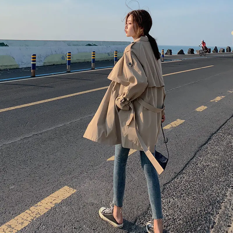 Women Korean Loose Casual Windbreaker Fashion Autumn Short Coat Basic Simple Female Trench Coat Brown Jackets Woman Clothing
Women Korean Loose Casual Windbreaker Fashion Autumn Short Coat Basic Simple Female Trench Coat Brown Jackets Woman Clothing