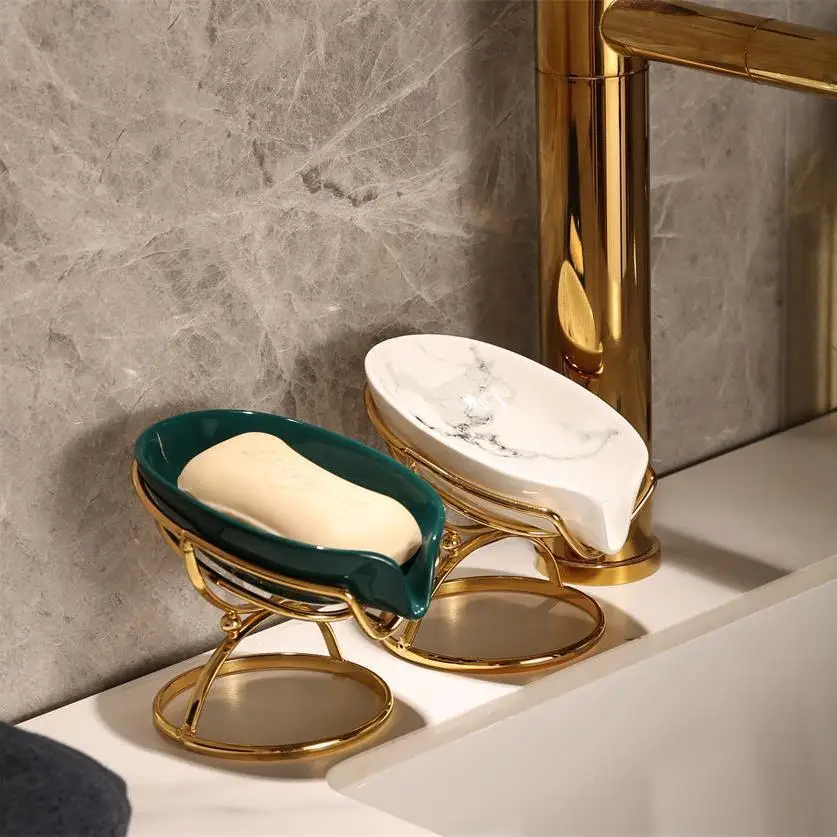 Light Luxury Ceramics Leaf Shape Soap Box Bathroom Soap Holder Dish Storage Plate Tray Bathroom Shower Supplies Bathroom Rack
Light Luxury Ceramics Leaf Shape Soap Box Bathroom Soap Holder Dish Storage Plate Tray Bathroom Shower Supplies Bathroom Rack
