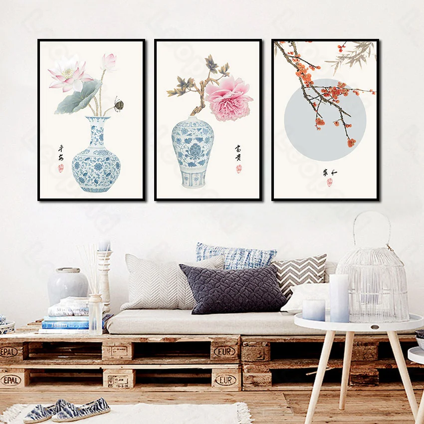 Chinese Style Mural Cartoon Flower and Vase Frameless Poster Home Bedroom Fresco Living Room Decoration Canvas Painting Print
Chinese Style Mural Cartoon Flower and Vase Frameless Poster Home Bedroom Fresco Living Room Decoration Canvas Painting Print