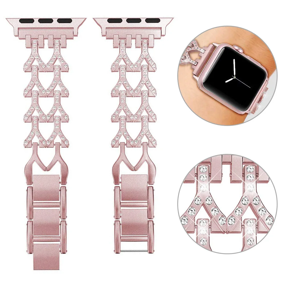 Ремешок металлический для Apple Watch SE Band Series 6 5 4 3 2, модный Регулируемый ювелирный браслет для iWatch 40 мм 44 мм 38/42 мм
Ремешок металлический для Apple Watch SE Band Series 6 5 4 3 2, модный Регулируемый ювелирный браслет для iWatch 40 мм 44 мм 38/42 мм