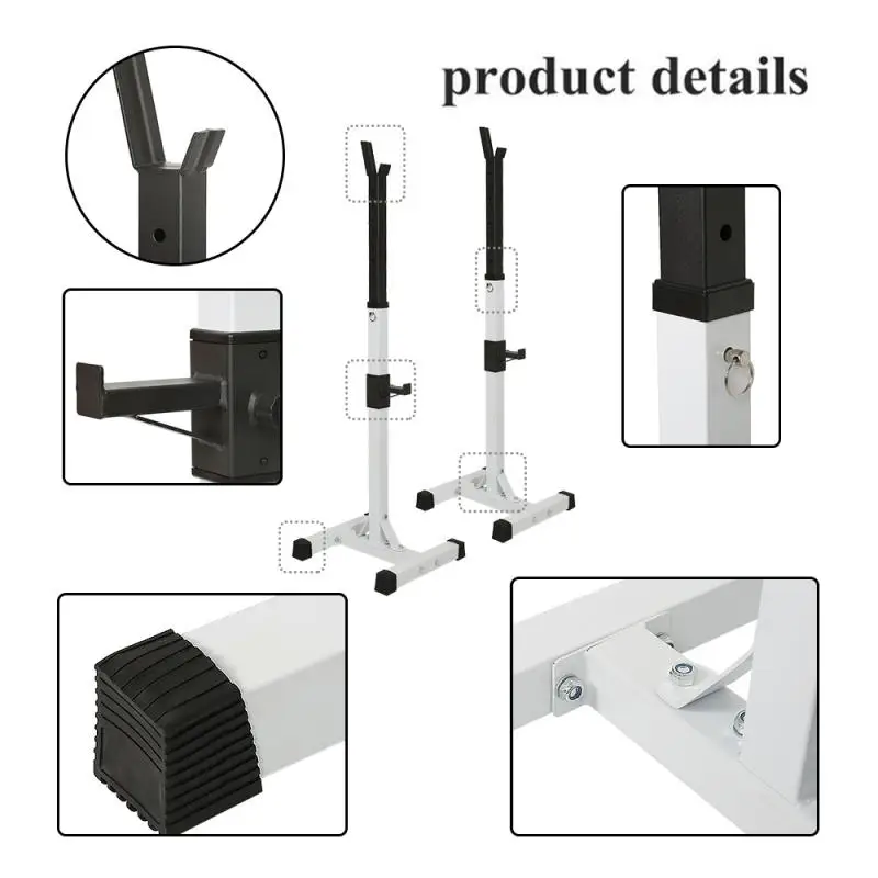 Adjustable Barbell Squat Rack 150KG Fitness Muscle Training Barbell Stand Cross Fit Power Rack Fitness Equipment HWC 
Adjustable Barbell Squat Rack 150KG Fitness Muscle Training Barbell Stand Cross Fit Power Rack Fitness Equipment HWC