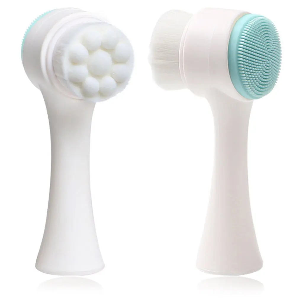 Double-sided Silicone Facial Cleanser Wash Brush Soft Mild Fiber Face Cleaning Washing Tool Skin Care Tool
Double-sided Silicone Facial Cleanser Wash Brush Soft Mild Fiber Face Cleaning Washing Tool Skin Care Tool