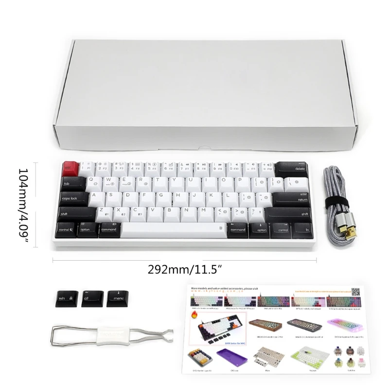 AK61 HotSwap Mechanical Keyboard Mini Portable Wired PBT Keycap Gateron Switch RGB Gaming Keyboard Designed
AK61 HotSwap Mechanical Keyboard Mini Portable Wired PBT Keycap Gateron Switch RGB Gaming Keyboard Designed