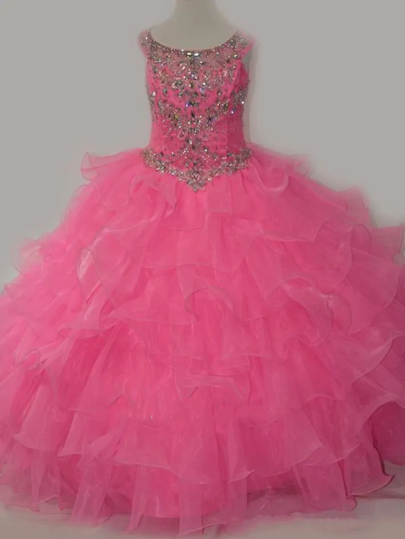 Bling Bling Girls Pageant Gowns Fluffy Organza Lace Up Flower Girl Dress for Wedding Children Birthday Party Dresses
Bling Bling Girls Pageant Gowns Fluffy Organza Lace Up Flower Girl Dress for Wedding Children Birthday Party Dresses