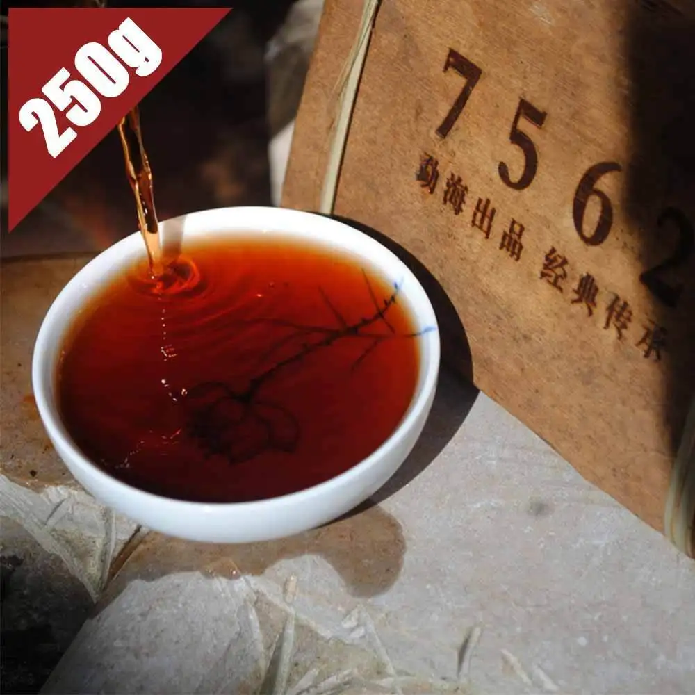 Old Pu-erh Tea Chinese 2008 Year Aged Pu-erh Yunnan Ripe Pu-erh Tea 7562 Brick Tea 250g
Old Pu-erh Tea Chinese 2008 Year Aged Pu-erh Yunnan Ripe Pu-erh Tea 7562 Brick Tea 250g