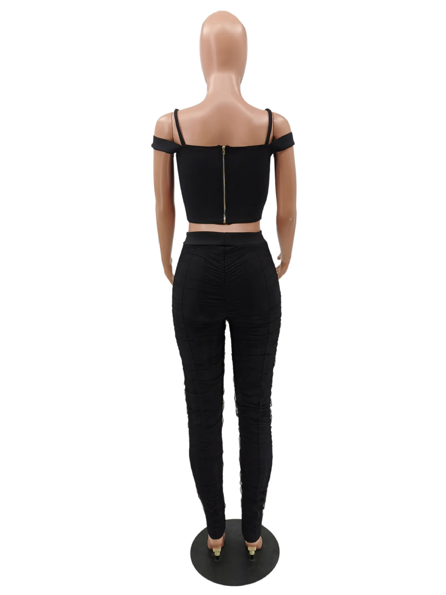 Autumn New Women Two Pieces Set Crop Top Long Booty Pants 2 Pcs Set Elastic Suits Skinny Ladies Outdoor Sexy nightclub costumes
Autumn New Women Two Pieces Set Crop Top Long Booty Pants 2 Pcs Set Elastic Suits Skinny Ladies Outdoor Sexy nightclub costumes