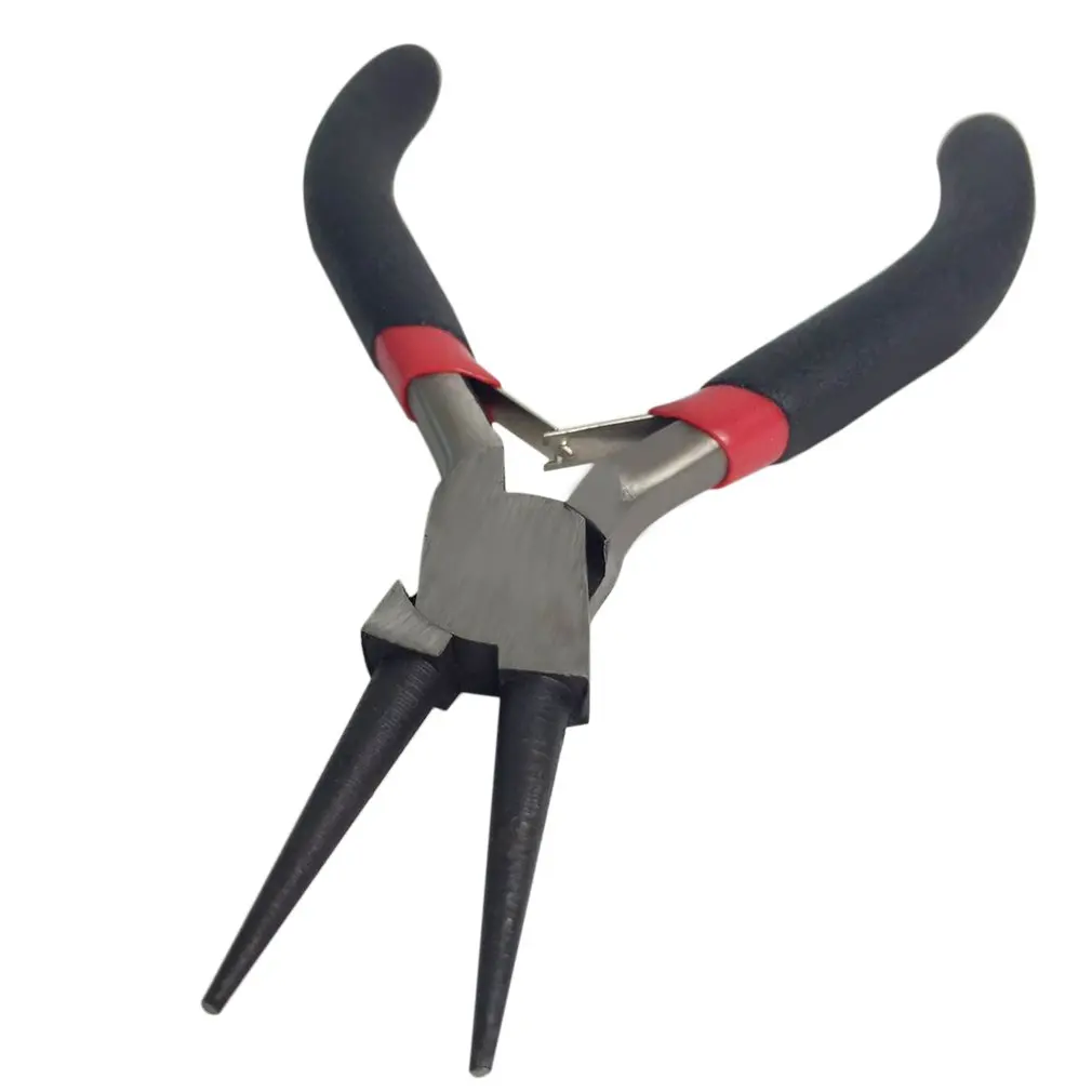 

5pcs Mini DIY Jewelry Making Pliers Set Carbon Steel & PVC Beading Wire Wrapping Round Long Bent Mini Plier Cutter Tool Kit