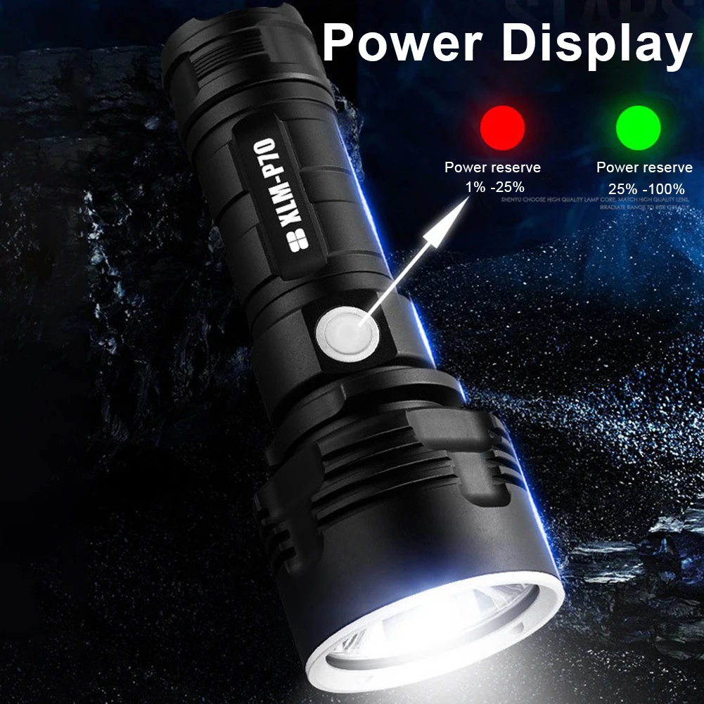 LED Flashlight L2 P70 Super Powerful Torch Tactical Rechargeable USB Waterproof Lamp Ultra Bright Lantern Camping Equiment
LED Flashlight L2 P70 Super Powerful Torch Tactical Rechargeable USB Waterproof Lamp Ultra Bright Lantern Camping Equiment