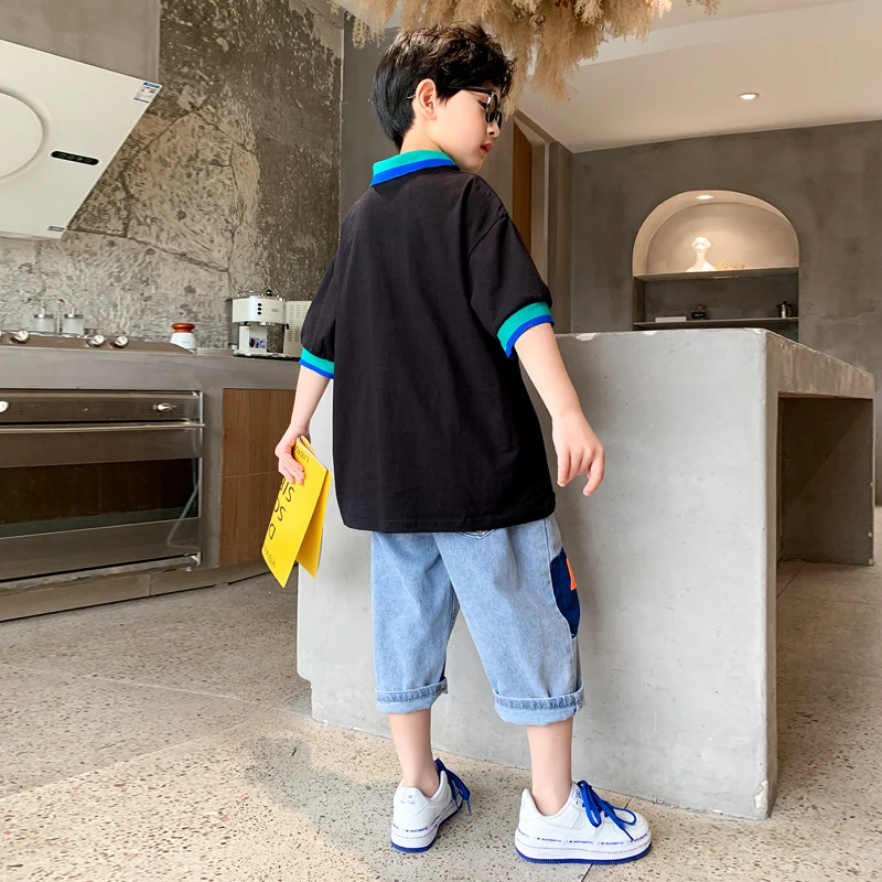 Boy sets young children new children's summer suit big boy's short sleeve two-piece set Clothes for teenagers Children's clothin 
Boy sets young children new children's summer suit big boy's short sleeve two-piece set Clothes for teenagers Children's clothin