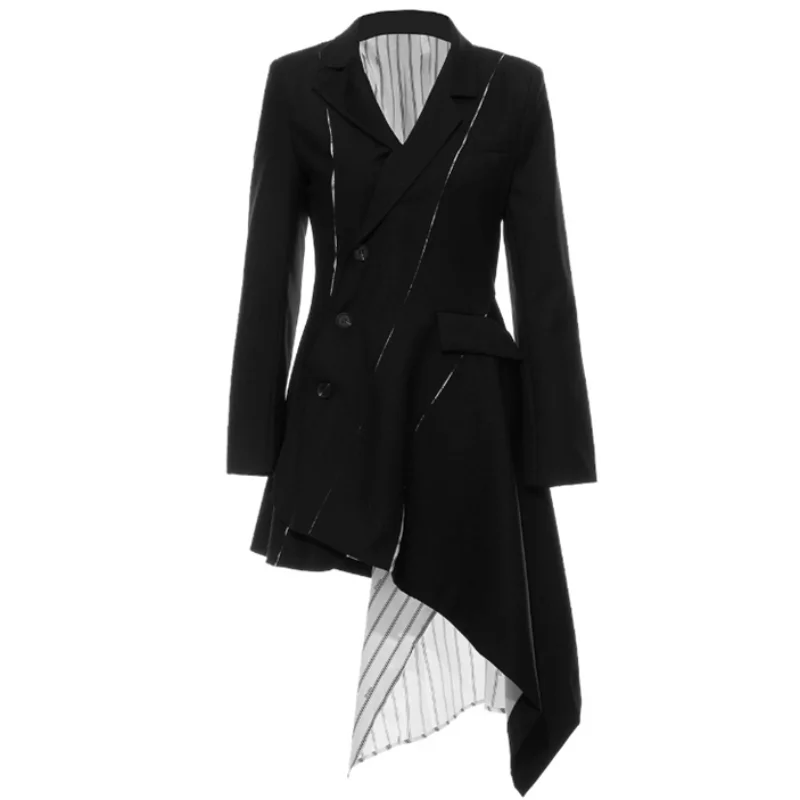 Fashion Blazers Women and Jackets Women's Coat Temperament Womens Long Sleeve Personality Tailoring Clashing Stripes Splicing
Fashion Blazers Women and Jackets Women's Coat Temperament Womens Long Sleeve Personality Tailoring Clashing Stripes Splicing