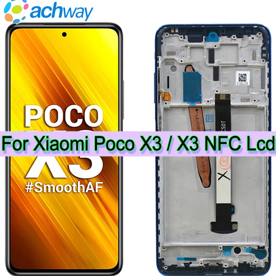 Оригинальный ЖК дисплей 6 67 дюйма для Xiaomi Poco X3 Pro с сенсорным экраном дигитайзер в