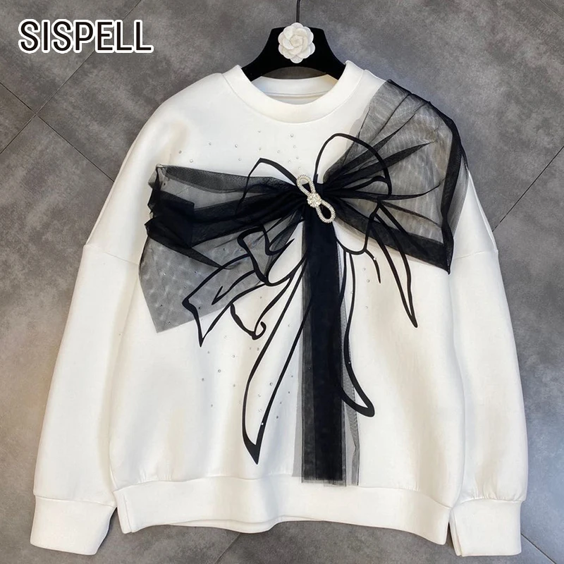 Женский свитшот с бантом SISPELL, повседневный Свободный свитшот с круглым вырезом и длинным рукавом, с высокой талией, 2021
Женский свитшот с бантом SISPELL, повседневный Свободный свитшот с круглым вырезом и длинным рукавом, с высокой талией, 2021