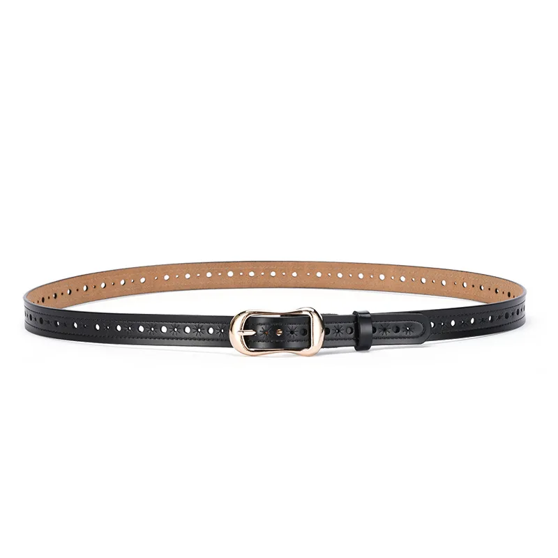 ELEGZO 2021 Women's Leather Belt High-Quality Fashion Retro Cow Belt Women's Pure Color Jeans Ladies Vintage Strap
ELEGZO 2021 Women's Leather Belt High-Quality Fashion Retro Cow Belt Women's Pure Color Jeans Ladies Vintage Strap