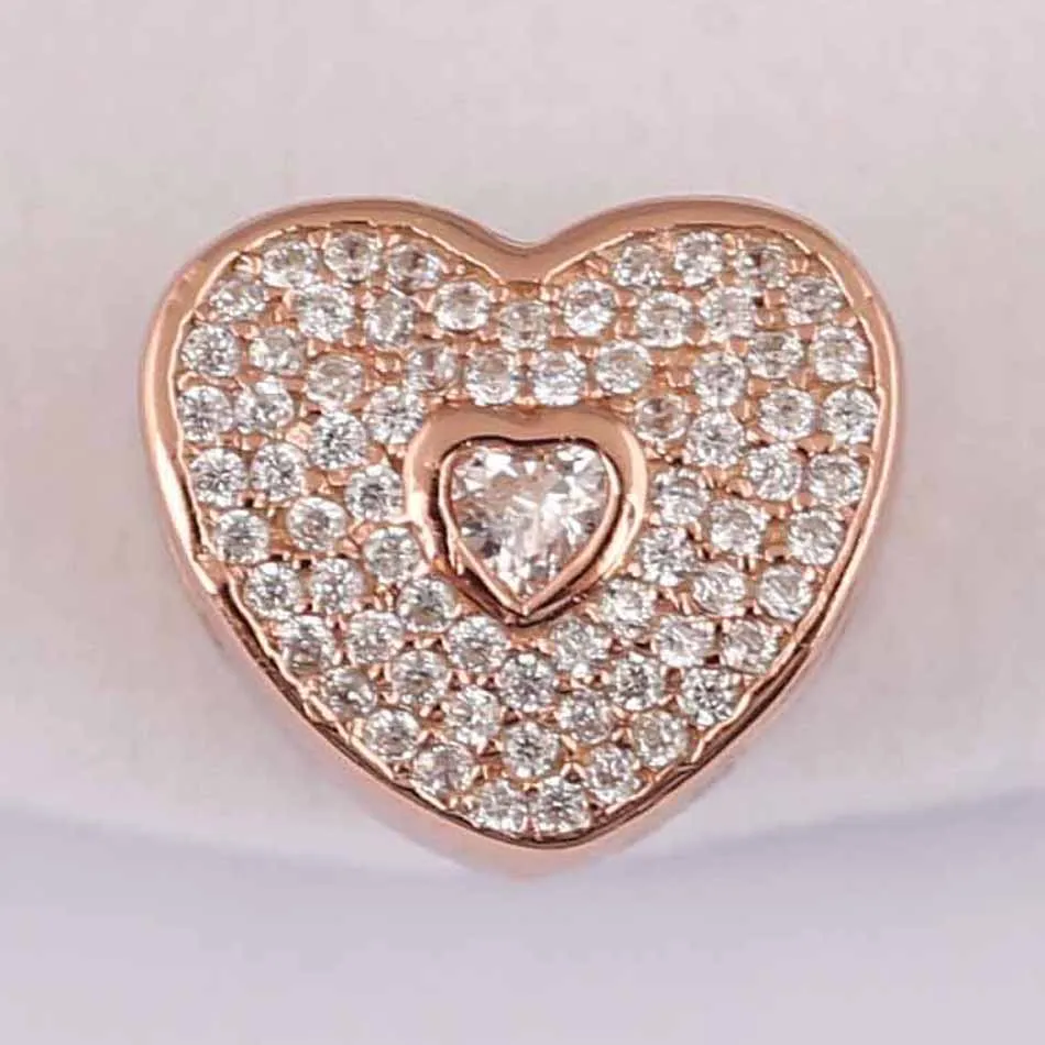 Authentic S925 Sterling Silver Bead DIY Jewelry Sweetheart Charm fit fashion Bracelet Bangle Pave Rose & Clear CZ
Authentic S925 Sterling Silver Bead DIY Jewelry Sweetheart Charm fit fashion Bracelet Bangle Pave Rose & Clear CZ
