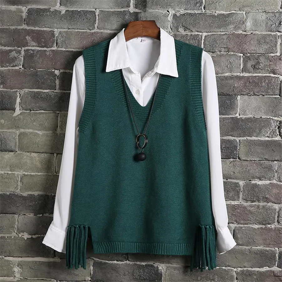 019 Knit sweaters female Sleeveless vest tops Loose waistcoat women spring autumn winter short pullover sweaters female
019 Knit sweaters female Sleeveless vest tops Loose waistcoat women spring autumn winter short pullover sweaters female