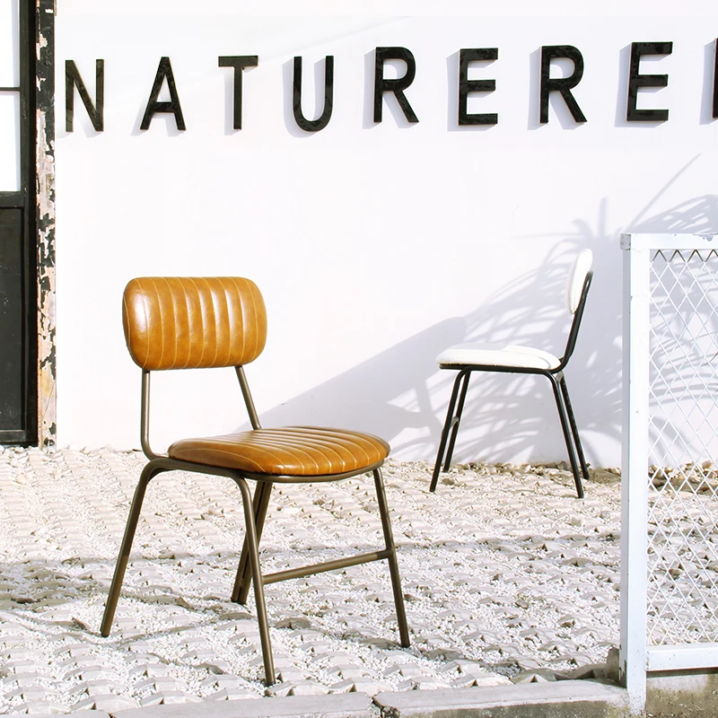 GY Dining Chair Iron Vintage American Country Industrial Style Armchair Designer Leather Restaurant and Cafe Chair
GY Dining Chair Iron Vintage American Country Industrial Style Armchair Designer Leather Restaurant and Cafe Chair