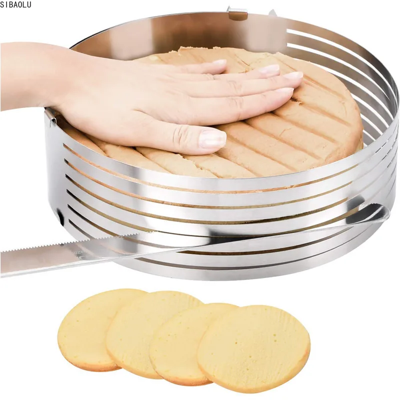 16-20cm Adjustable Stainless Steel Cake Slicer Mold Bakeware Cutter Cake Ring Baking Cake Tools Bread Slicer Layered Baking Tool
16-20cm Adjustable Stainless Steel Cake Slicer Mold Bakeware Cutter Cake Ring Baking Cake Tools Bread Slicer Layered Baking Tool