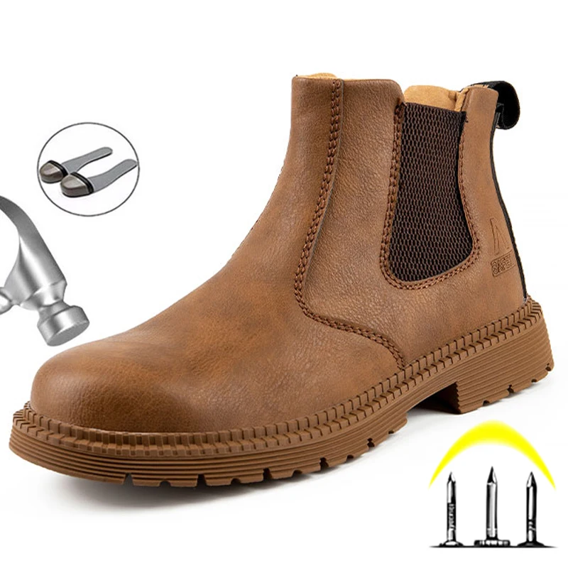 Men Work & Safety Boots Indestructible Male Work Shoes Men Boots Safety Shoes For Men Steel Toe Shoes Chelsea Boots Work Protect
Men Work & Safety Boots Indestructible Male Work Shoes Men Boots Safety Shoes For Men Steel Toe Shoes Chelsea Boots Work Protect