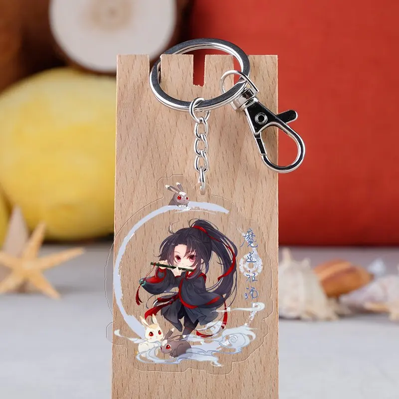 Magic Dao Master Acrylic Keychain Animation Peripheral Double-sided Transparent Key Ring Wei Wuxian Pendant Lan Wangji Keychains 
Magic Dao Master Acrylic Keychain Animation Peripheral Double-sided Transparent Key Ring Wei Wuxian Pendant Lan Wangji Keychains