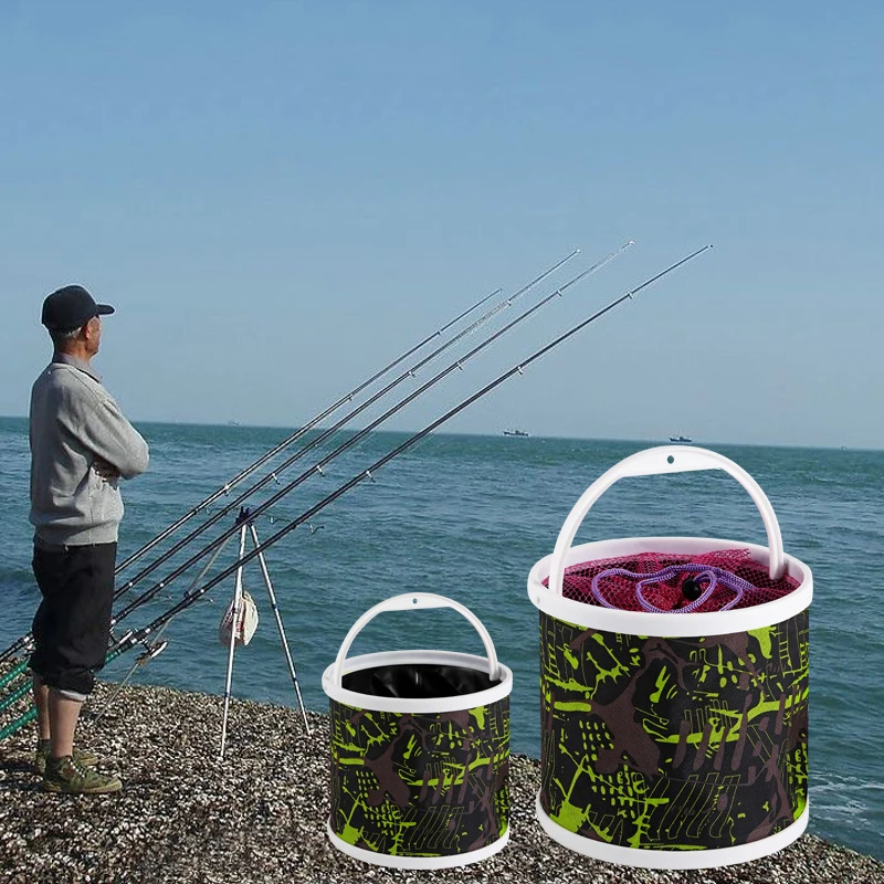 25*25cm Fishing Bucket Foldable Fish Bucket 2.5M Fishing Rope Multifunctional Convenient Car Bucket Live Fish Bucket
25*25cm Fishing Bucket Foldable Fish Bucket 2.5M Fishing Rope Multifunctional Convenient Car Bucket Live Fish Bucket