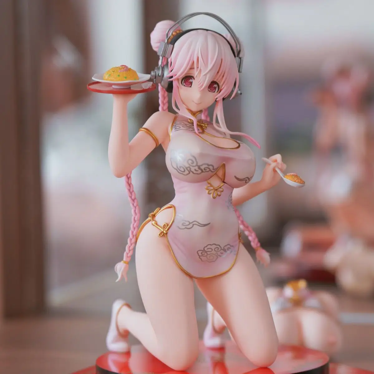 Super Sonico China Dress Ver. 18cm Sexy Figure Restaurant Series Sexy 1/7 Anime Figure Mandarin Dress PVC Action Figure Toys
Super Sonico China Dress Ver. 18cm Sexy Figure Restaurant Series Sexy 1/7 Anime Figure Mandarin Dress PVC Action Figure Toys