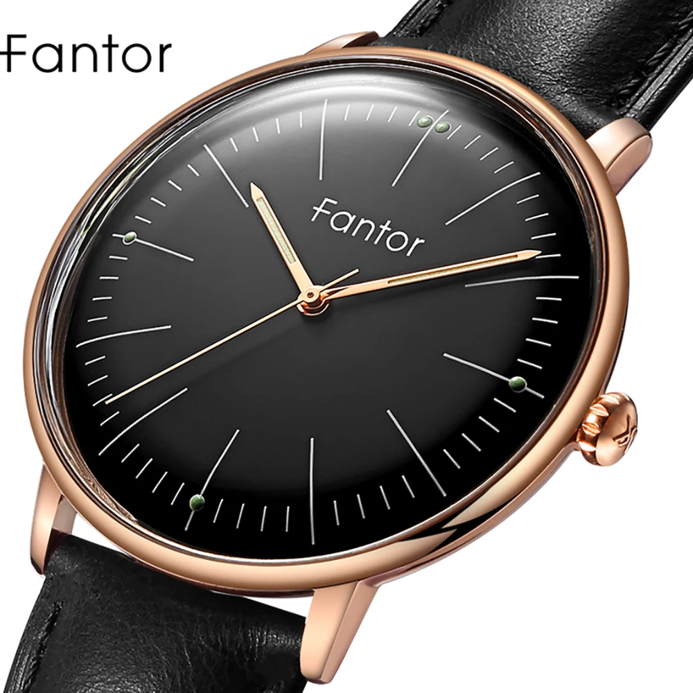 Fantor 2019 мужские часы роскошного бренда деловые Кварцевые водонепроницаемые
