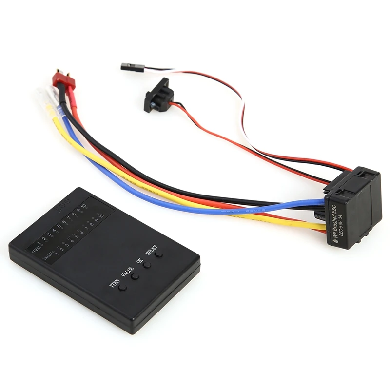 1/8 & 1/10 WP Crawler Brush Brushed 80A Electronic Speed Controller Waterproof ESC with Program Box 
1/8 & 1/10 WP Crawler Brush Brushed 80A Electronic Speed Controller Waterproof ESC with Program Box