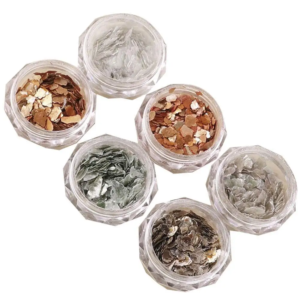 6Pieces Irregular Fragment Texture Natural Mica Slices Decorations Flakes Metal Ultrathin Art Slider Nail Shimmer M8B1
6Pieces Irregular Fragment Texture Natural Mica Slices Decorations Flakes Metal Ultrathin Art Slider Nail Shimmer M8B1