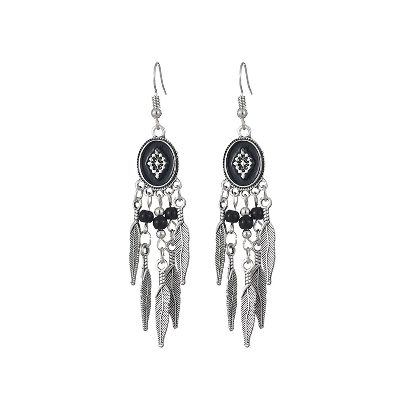 2020 Women's Silver Color Leaf Tassel Dangle Earrings Boho Summer Jhumka Earrings Tribal Gypsy Jewelry
2020 Women's Silver Color Leaf Tassel Dangle Earrings Boho Summer Jhumka Earrings Tribal Gypsy Jewelry