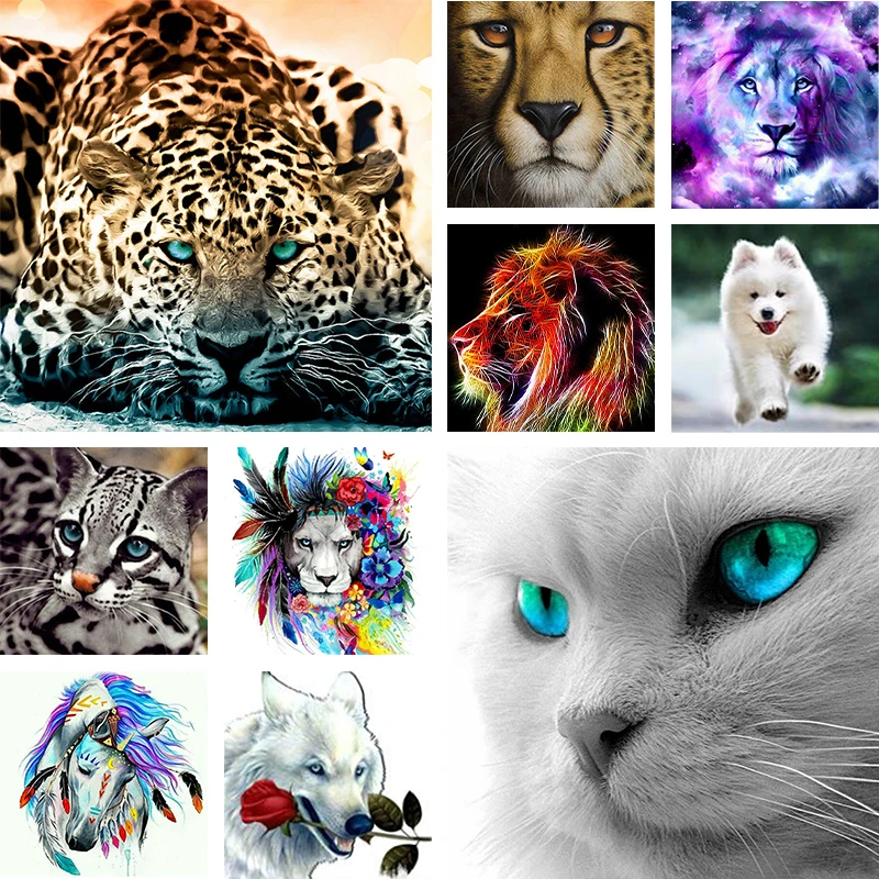 5D DIY Diamond Painting Animal Cat Tiger Dog Embroidery Mosaic Sticker Home Decoration Handmade Wall Sticker Christmas Gift
5D DIY Diamond Painting Animal Cat Tiger Dog Embroidery Mosaic Sticker Home Decoration Handmade Wall Sticker Christmas Gift