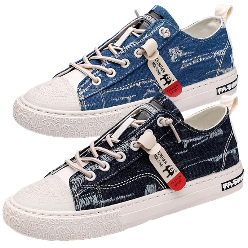 Holfredterse Summer 2021 New Shoes for Men's Casual Flat Canvas Shoes Male Denim Office Retro Skateboard Shoes Black/Blue Y15
Holfredterse Summer 2021 New Shoes for Men's Casual Flat Canvas Shoes Male Denim Office Retro Skateboard Shoes Black/Blue Y15