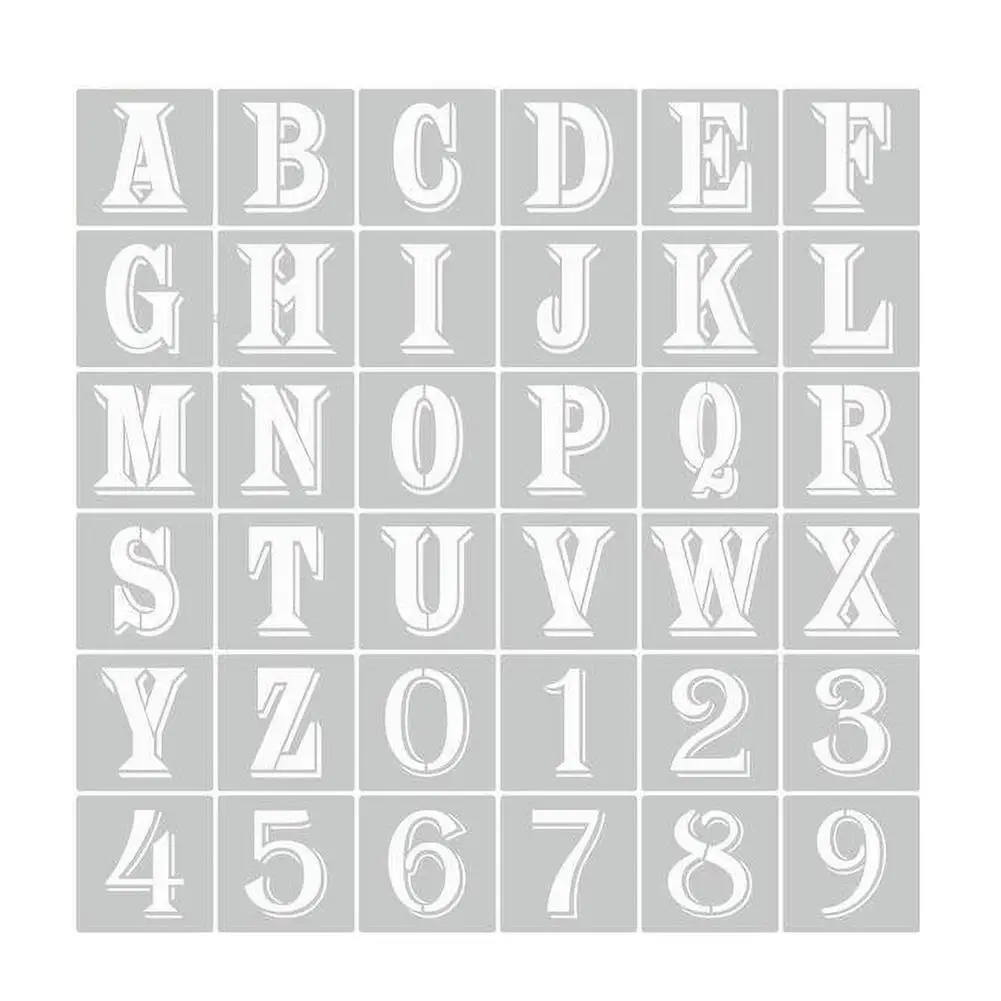 Letter Stencils 36 Pcs Alphabet Art Craft Stencils 3 To 5Inch Reusable Plastic Number Templates Letter Stencils For Wood Wall
Letter Stencils 36 Pcs Alphabet Art Craft Stencils 3 To 5Inch Reusable Plastic Number Templates Letter Stencils For Wood Wall