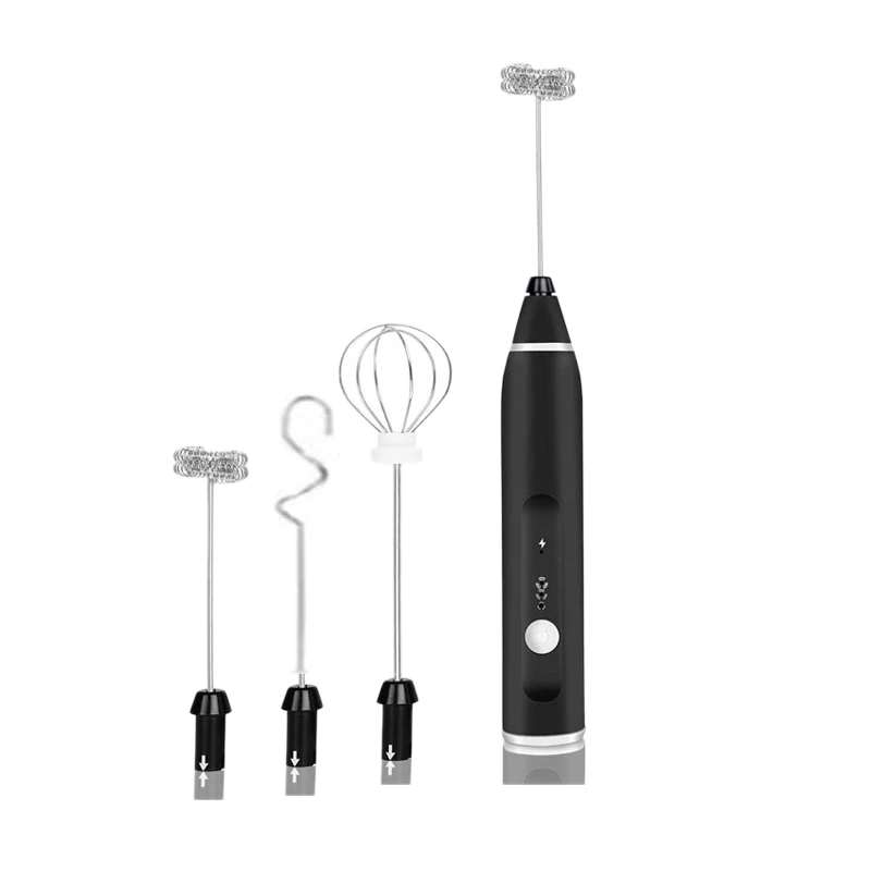 Электрический мини-вспениватель молока, USB Перезаряжаемый Миксер для напитков, ручной взбиватель для яиц с 3 смесительными головками для ка...
Электрический мини-вспениватель молока, USB Перезаряжаемый Миксер для напитков, ручной взбиватель для яиц с 3 смесительными головками для ка...