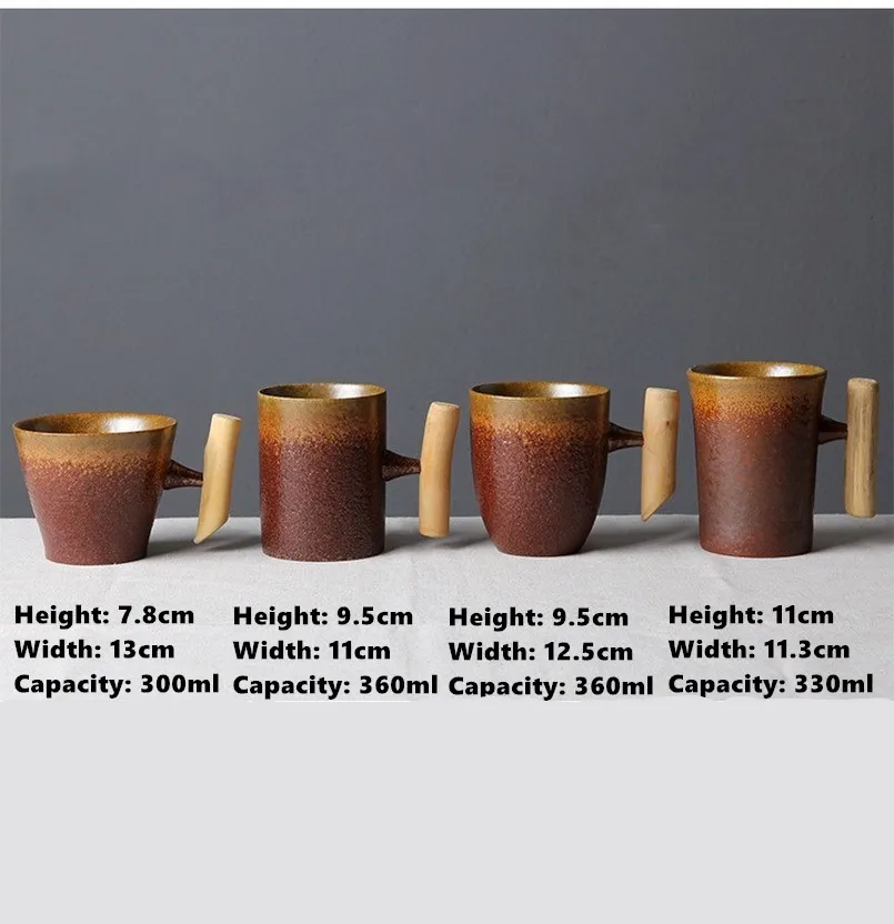 Large Japanese Ceramic Mug Coffee Mugs with Wooden Handle Porcelain Tea Mug Milk Cup Personalized Teaware Coffeeware
Large Japanese Ceramic Mug Coffee Mugs with Wooden Handle Porcelain Tea Mug Milk Cup Personalized Teaware Coffeeware