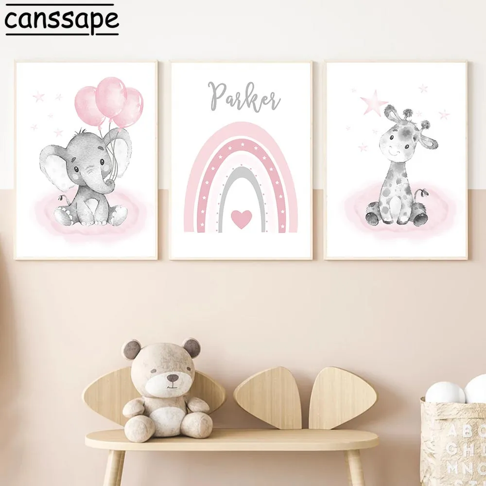 Balloon Elephant Deer Poster Custom Name Canvas Painting Rainbow Nursery Art Print Nordic Posters And Prints Baby Room Decor
Balloon Elephant Deer Poster Custom Name Canvas Painting Rainbow Nursery Art Print Nordic Posters And Prints Baby Room Decor