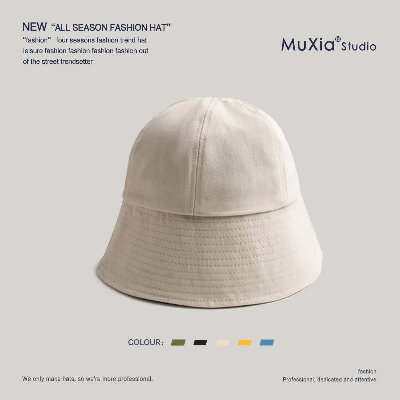 2021 New Spring Summer Thin INS Style Bell-shaped Bucket Hat for Woman and Man White Blue Black Sunhat Leisure Cap Hats
2021 New Spring Summer Thin INS Style Bell-shaped Bucket Hat for Woman and Man White Blue Black Sunhat Leisure Cap Hats