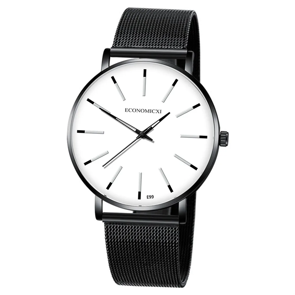 ECONOMICXI Fashion Simple Brand Men Watch Alloy Mesh Strap Business Slim Waterproof Mens Clock Quartz Wrist Watches reloj hombre
ECONOMICXI Fashion Simple Brand Men Watch Alloy Mesh Strap Business Slim Waterproof Mens Clock Quartz Wrist Watches reloj hombre