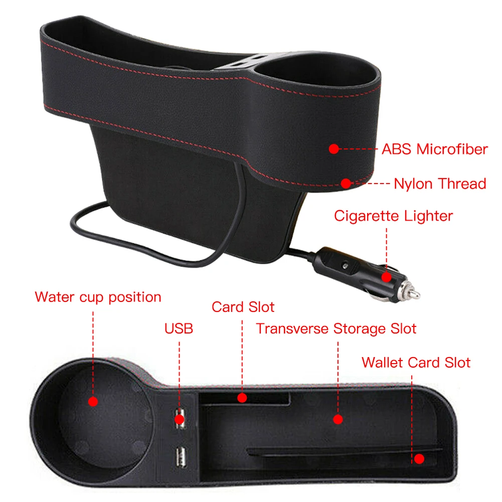 1p Right Side Car Accessories Seat Slit Pocket Storage Organizer Box Port With A Cigarette Lighter Drive W 2usb Auto Accessories
1p Right Side Car Accessories Seat Slit Pocket Storage Organizer Box Port With A Cigarette Lighter Drive W 2usb Auto Accessories