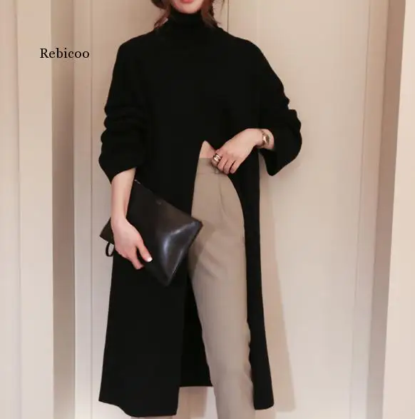Warm Sweater Women Autumn Dress Winter Long Sweater Knitted Dresses Long Loose Maxi Oversize Lady Dresses Robe
Warm Sweater Women Autumn Dress Winter Long Sweater Knitted Dresses Long Loose Maxi Oversize Lady Dresses Robe