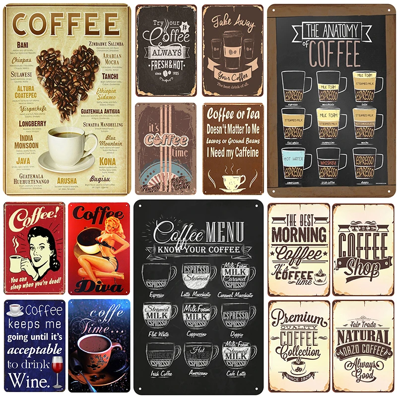 Coffee Shop Plaque Metal Vintage Tin Sign Natual OAZO Wall Decor Metal Signs Vintage Bar Decoration Metal Poster Pub Metal Plate
Coffee Shop Plaque Metal Vintage Tin Sign Natual OAZO Wall Decor Metal Signs Vintage Bar Decoration Metal Poster Pub Metal Plate
