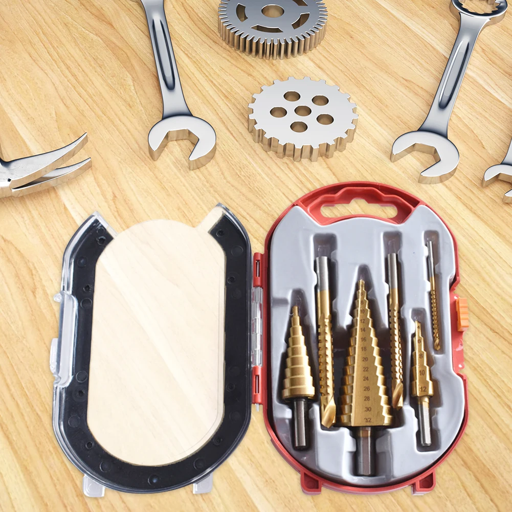 Triangle Shank Straight Step Drill Bit Titanium Coated Wood Metal Hole Cutter Cone Drill Drilling Power Tools
Triangle Shank Straight Step Drill Bit Titanium Coated Wood Metal Hole Cutter Cone Drill Drilling Power Tools