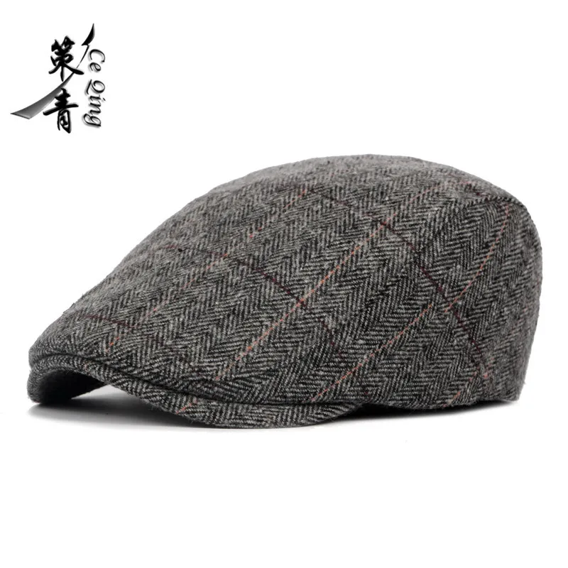 Middle aged and old men's autumn and winter hat duck tongue forward hat British classic Plaid fur Beret
Middle aged and old men's autumn and winter hat duck tongue forward hat British classic Plaid fur Beret