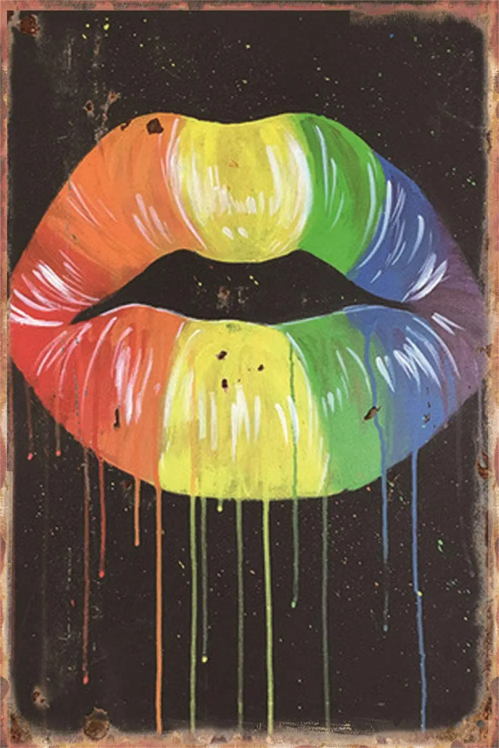 Women Girls Rainbow Lip Art Graffiti Tin Sign Metal Plaque Vintage Pin Up Girl Man Cave Bar Club Wall Decor 20x30cm
Women Girls Rainbow Lip Art Graffiti Tin Sign Metal Plaque Vintage Pin Up Girl Man Cave Bar Club Wall Decor 20x30cm