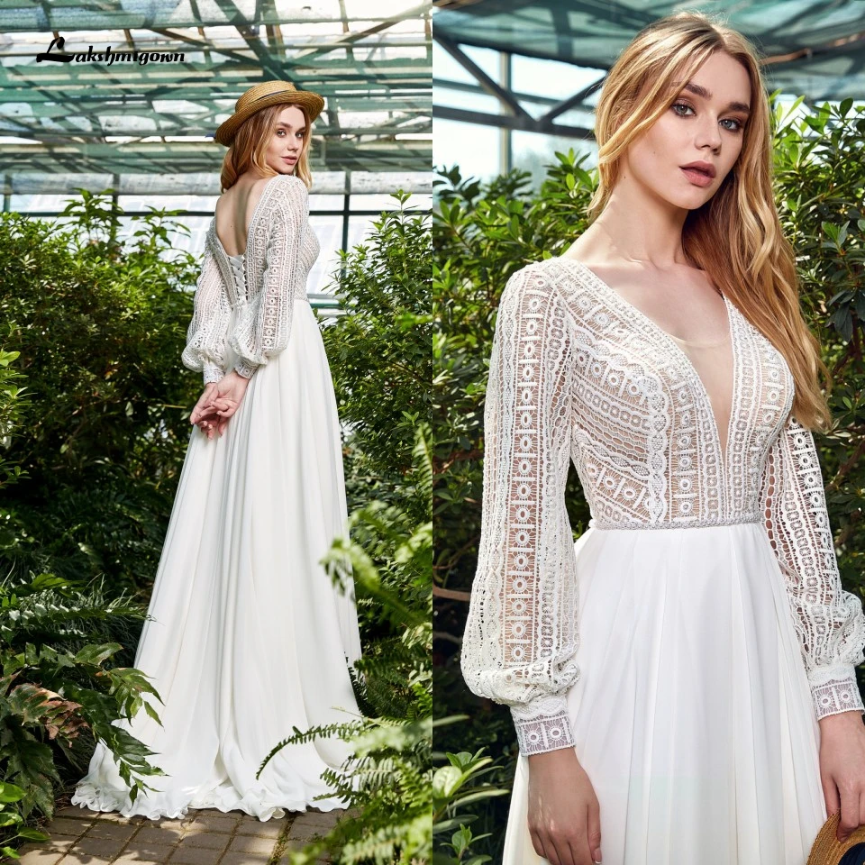 Lakshmigown пышное свадебное платье с длинным рукавом, женские свадебные платья больших размеров в стиле бохо 2021, свадебное платье-трапеция на шн...
Lakshmigown пышное свадебное платье с длинным рукавом, женские свадебные платья больших размеров в стиле бохо 2021, свадебное платье-трапеция на шн...