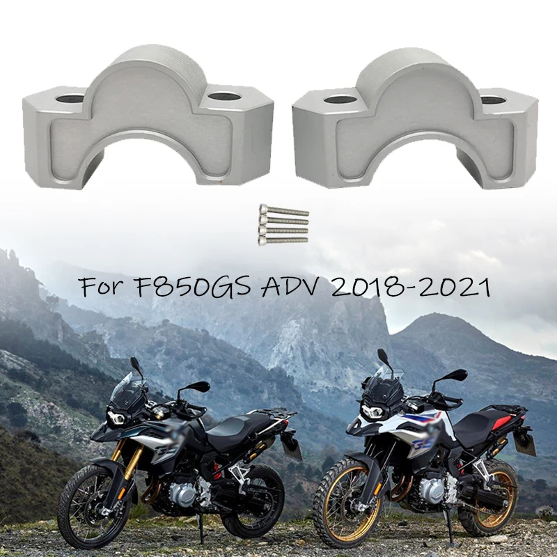 Motorcycle CNC 28mm Handlebar Risers Clamp Height up Adapter For BMW F850GS ADV F 850 GS Adventure F850 Adv 2018 2019 2020 2021 
Motorcycle CNC 28mm Handlebar Risers Clamp Height up Adapter For BMW F850GS ADV F 850 GS Adventure F850 Adv 2018 2019 2020 2021