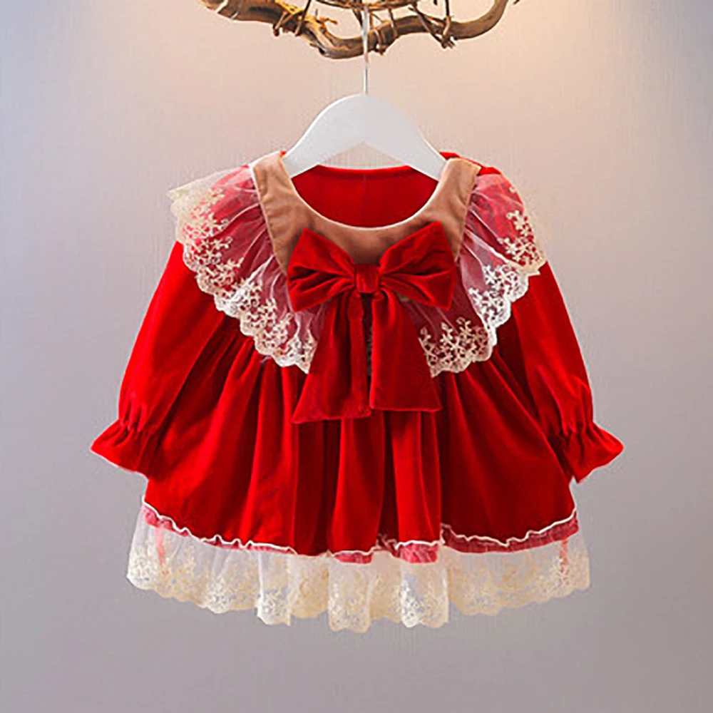 Baby Girls Christmas Dress Long Sleeves Tutu Dresses Vintage Velvet Birthday Princess Costume Baby Kids Daily Clothes Infantil
Baby Girls Christmas Dress Long Sleeves Tutu Dresses Vintage Velvet Birthday Princess Costume Baby Kids Daily Clothes Infantil