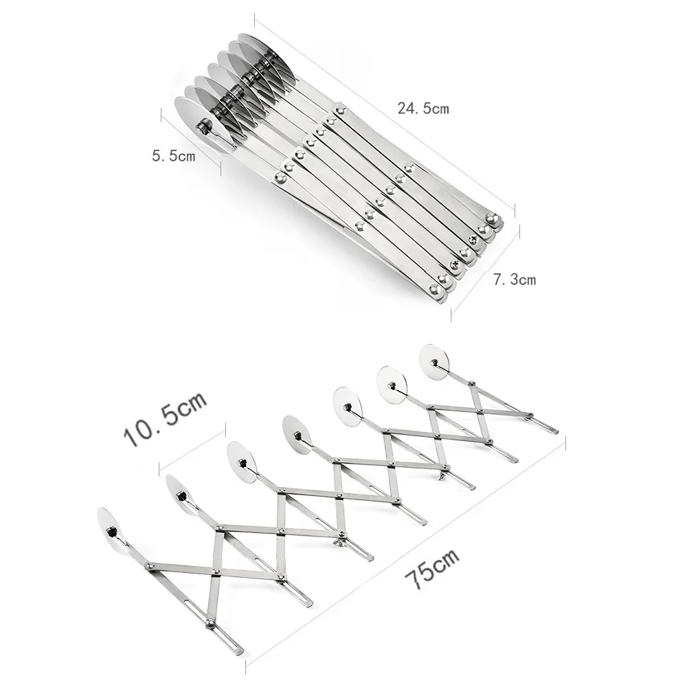 3/5/7 Wheels Cutter Dough Divider Side Pasta Knife Flexible Roller Blade Pizza Pastry Peeler Stainless Steel Bakeware Tools
3/5/7 Wheels Cutter Dough Divider Side Pasta Knife Flexible Roller Blade Pizza Pastry Peeler Stainless Steel Bakeware Tools