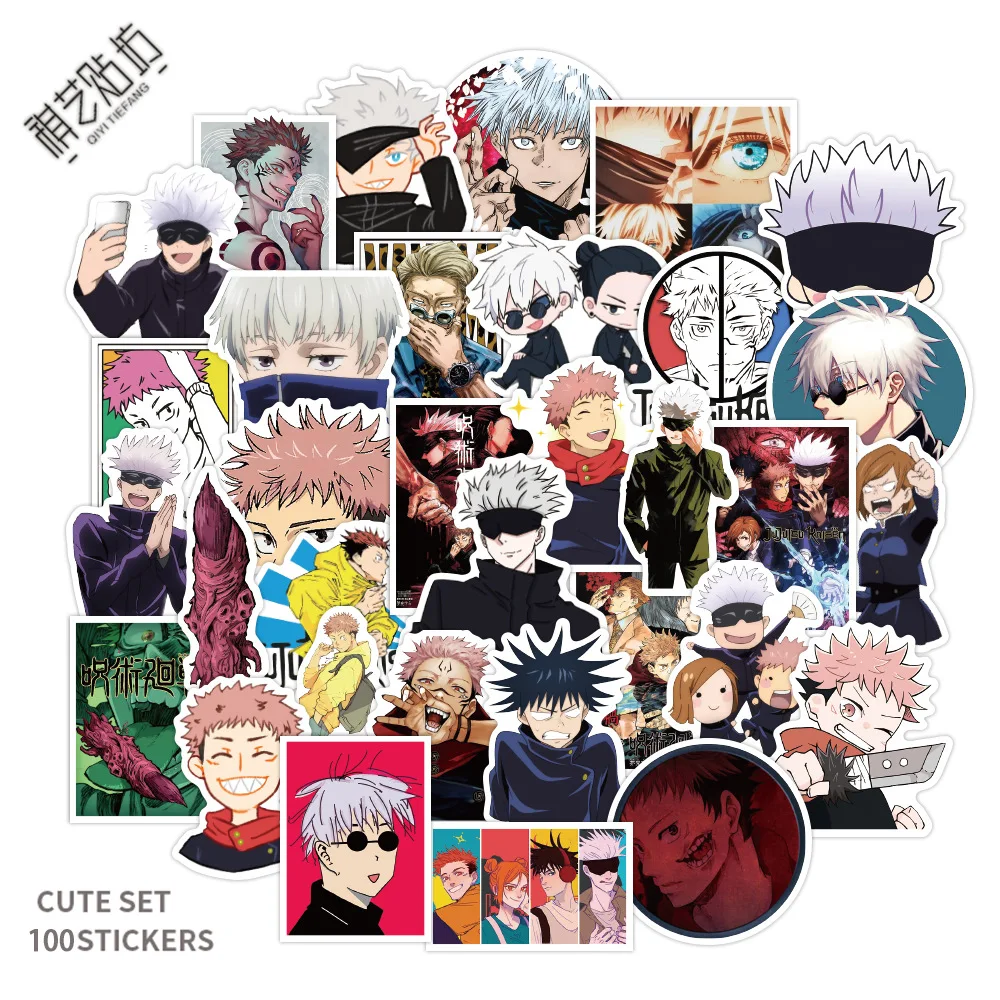 100Pcs Jujutsu Kaisen Anime Stickers Gojo Satoru Sticker Waterproof Decals Skateboard Stickers For Laptop Suitcase Guitar Fridge
100Pcs Jujutsu Kaisen Anime Stickers Gojo Satoru Sticker Waterproof Decals Skateboard Stickers For Laptop Suitcase Guitar Fridge