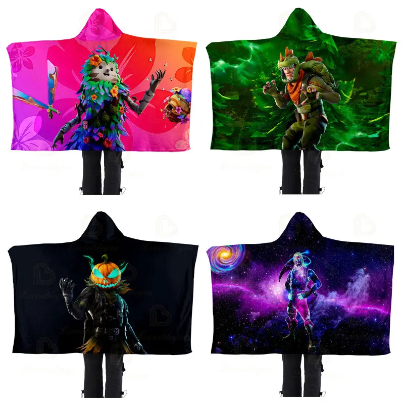 Cartoon Paintings Fortnite Blanket Hooded 3D Full Printing Wearable Blanket Adult Men Women Winter Flannel Warm Blanket
Cartoon Paintings Fortnite Blanket Hooded 3D Full Printing Wearable Blanket Adult Men Women Winter Flannel Warm Blanket